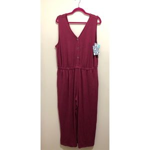 Market & Spruce Button Front Jumpsuit
